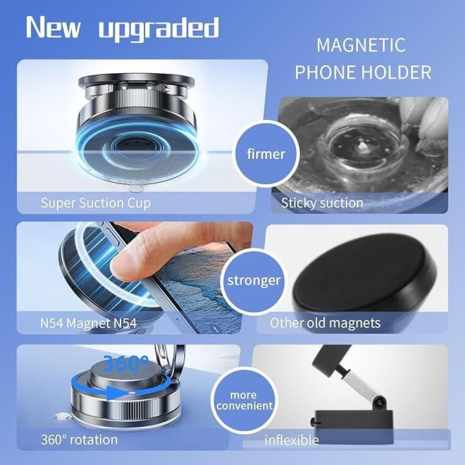 2025 Newest Vacuum Magnetic Phone Holder